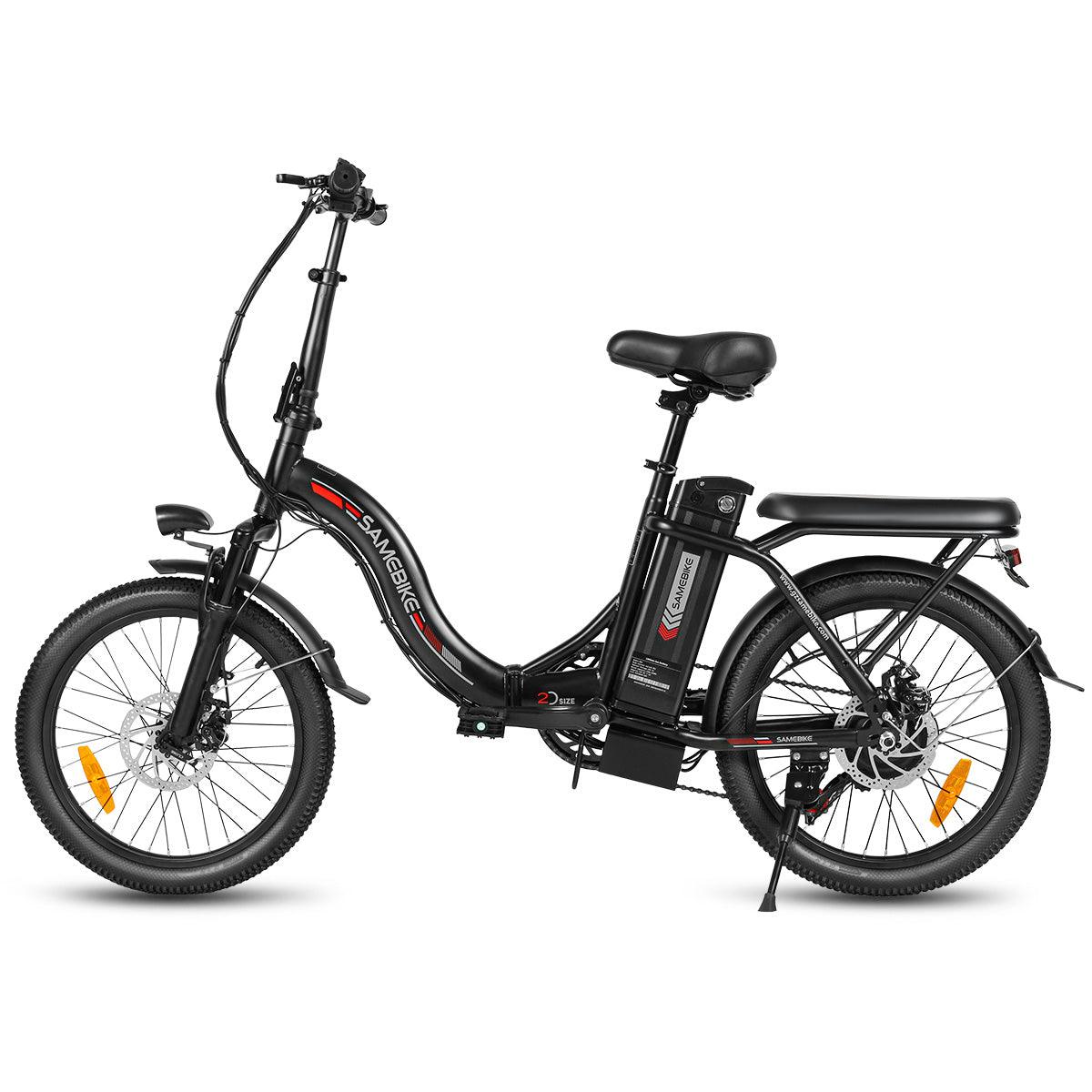 SAMEBIKE CY20-FT zusammenklappbares 20-Zoll-Elektrofahrrad mit 350W Motor und abnehmbarem 36V12 Ah Akku Alcovic