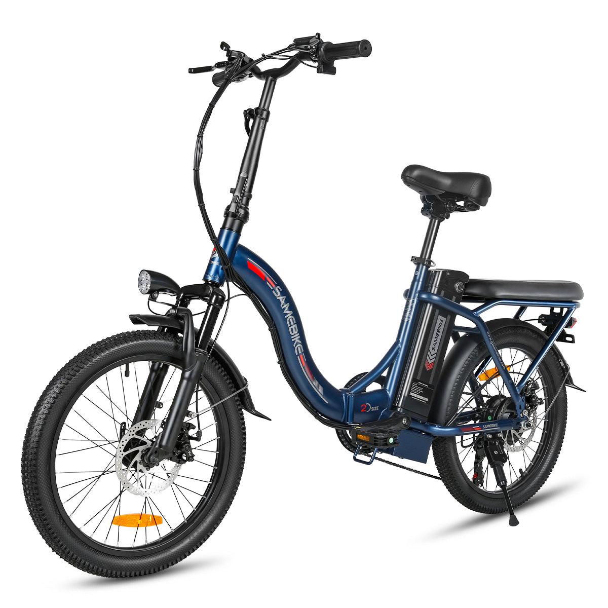 SAMEBIKE CY20-FT zusammenklappbares 20-Zoll-Elektrofahrrad mit 350W Motor und abnehmbarem 36V12 Ah Akku Alcovic