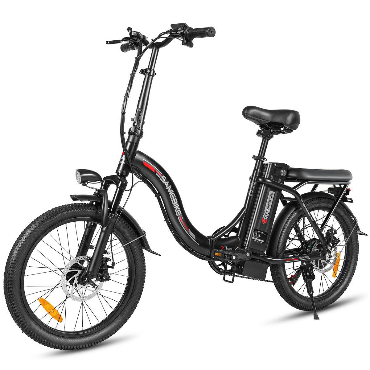SAMEBIKE CY20-FT zusammenklappbares 20-Zoll-Elektrofahrrad mit 350W Motor und abnehmbarem 36V12 Ah Akku Alcovic