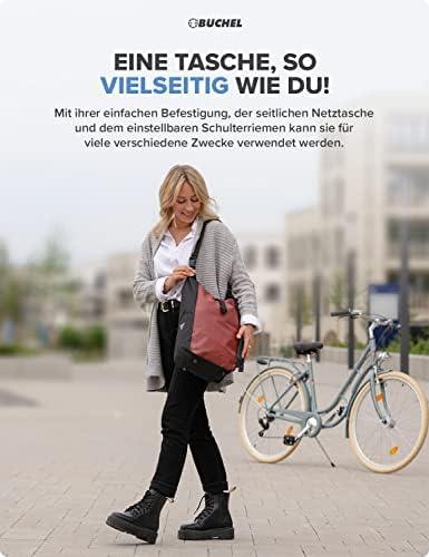 Büchel Fahrradtasche für Gepäckträger I wasserabweisend und bis zu 10kg belastbar I Fahrradtasche Gepäckträger aus Tarpaulin, Gepäckträgertasche, Fahrrad Taschen hinten Alcovic