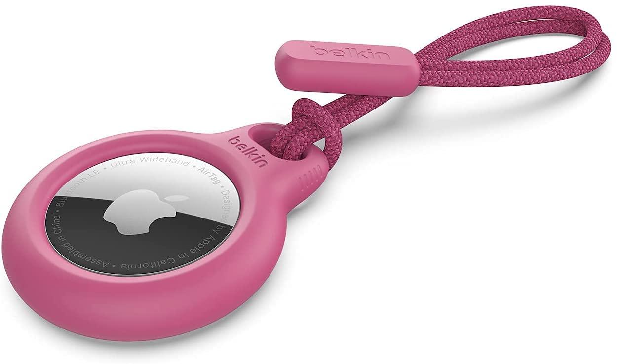 Belkin AirTag Hülle mit Schlaufe (Secure Holder Schutzhülle für Air Tag, Accessoire mit Kratzschutz) – Schwarz Alcovic