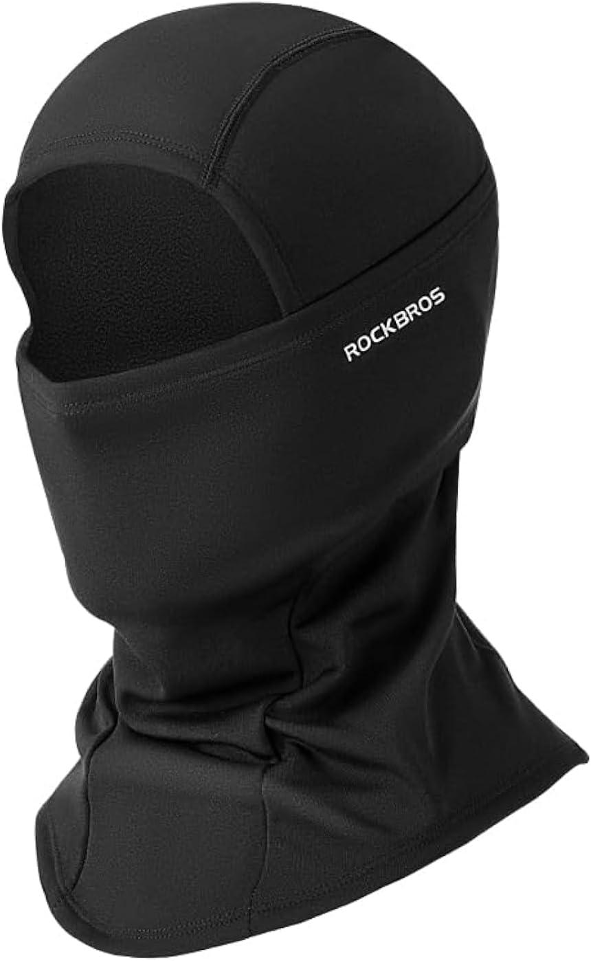 ROCKBROS Sturmhaube Herbst Winter Balaclava für Outdoorsports Radfahren, Snowboarden, Skifahren, Motorrad Fahren Winddicht Warm Gesichtshaube Einheitsgröße Herren/Damen Alcovic