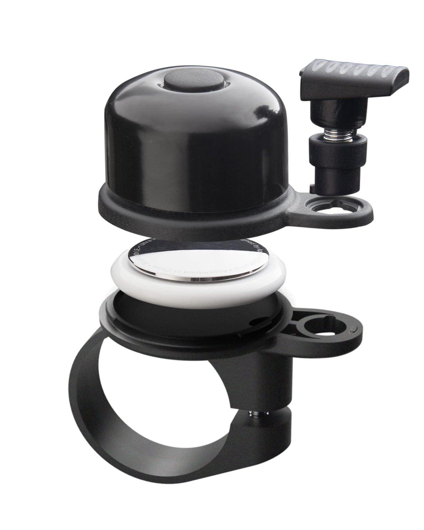 AirBell Fahrradklingel Für Apple AirTag | Halterung In Klingel Versteckt | Fahrrad Diebstahlsicherung | Inklusive Werkzeug Alcovic