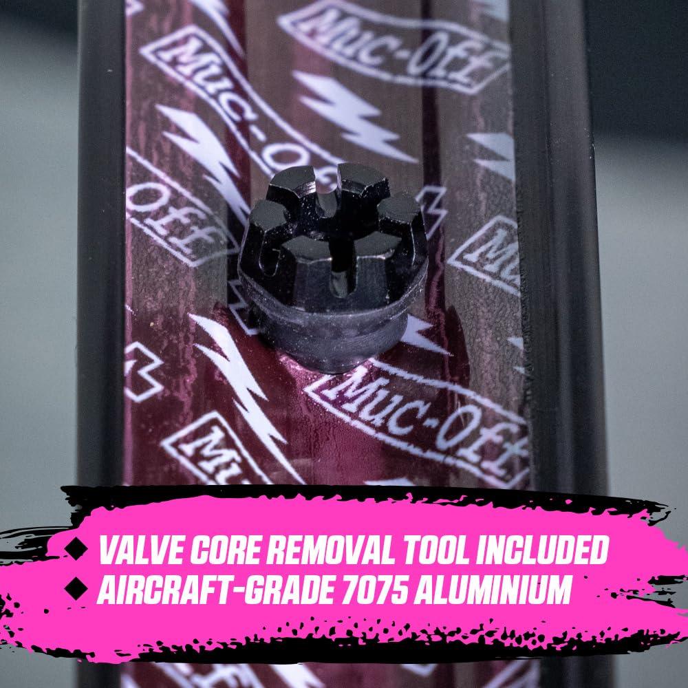 Muc-Off Graue Presta Tubeless Ventile, 44 mm - Hochwertige Anti-Leck Fahrradventile mit integriertem Werkzeug zum Entfernen des Ventilkerns Alcovic