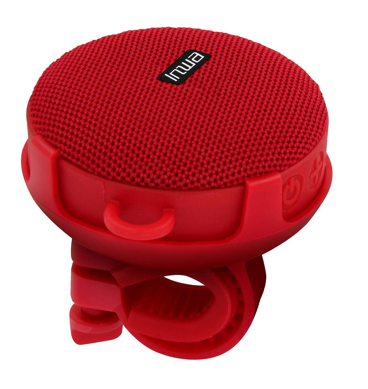 Inwa Bluetooth Fahrrad Lautsprecher Tragbarer, 5w8H IPX7 Ausgestattet Fahrradständer, Karabinerhaken, Eingebautes Mikrofon, TF-Kartenmodus, 480 Min Spielzeit(Geschwindigkeitsanzeige) Alcovic