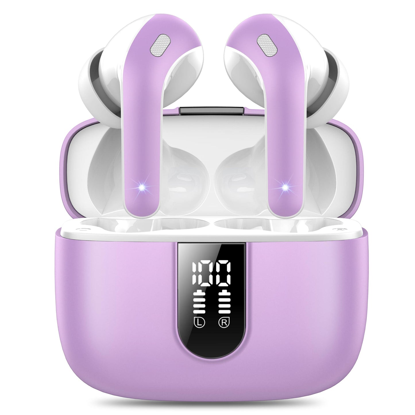 Bluetooth Kopfhörer, In Ear Kopfhörer Kabellos Bluetooth 5.3 mit 50H Tiefer Bass, 2024 Neue Kabellose Kopfhörer Noise Cancelling Earbuds mit 4 ENC Mic, IPX7 Wasserdicht Ohrhörer, USB-C Alcovic