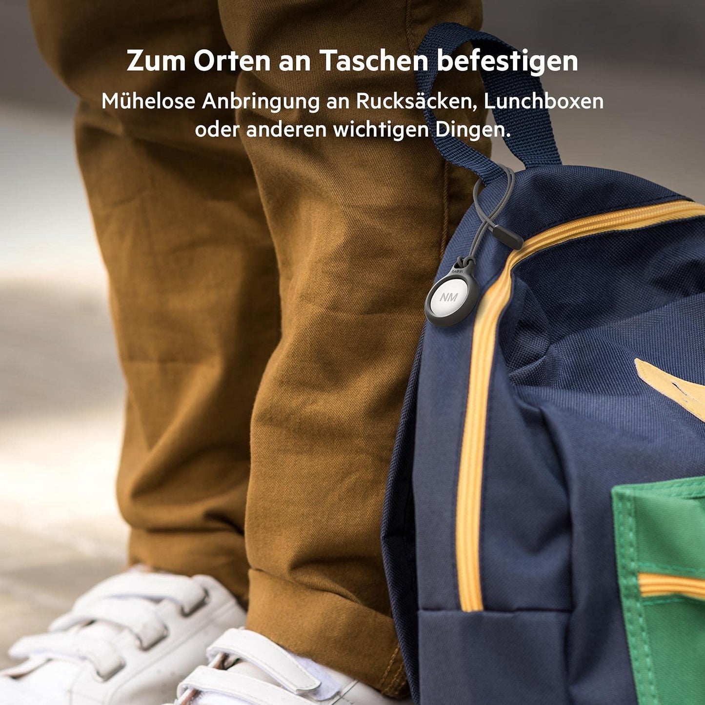 Belkin AirTag Hülle mit Schlaufe (Secure Holder Schutzhülle für Air Tag, Accessoire mit Kratzschutz) – Schwarz Alcovic