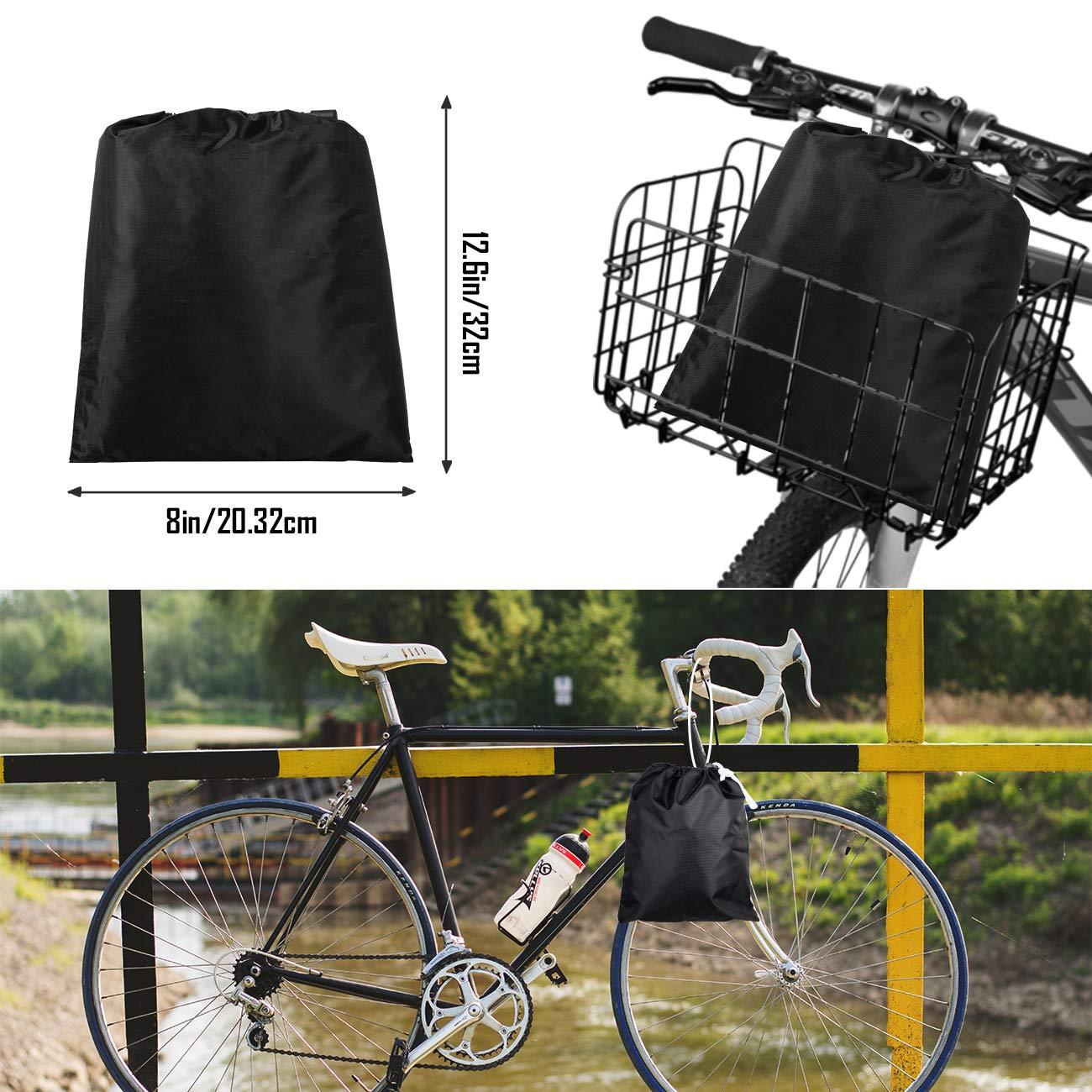 Favoto Fahrradabdeckung Wasserdicht Fahrrad Abdeckplane für 2-3 Fahrräder 210D Oxford-Gewebe Fahrradgarage Plane Fahrrad Schutzhülle Abdeckhaube mit Beutel 200 x 105x 110CM (Orange-Schwarz) Alcovic