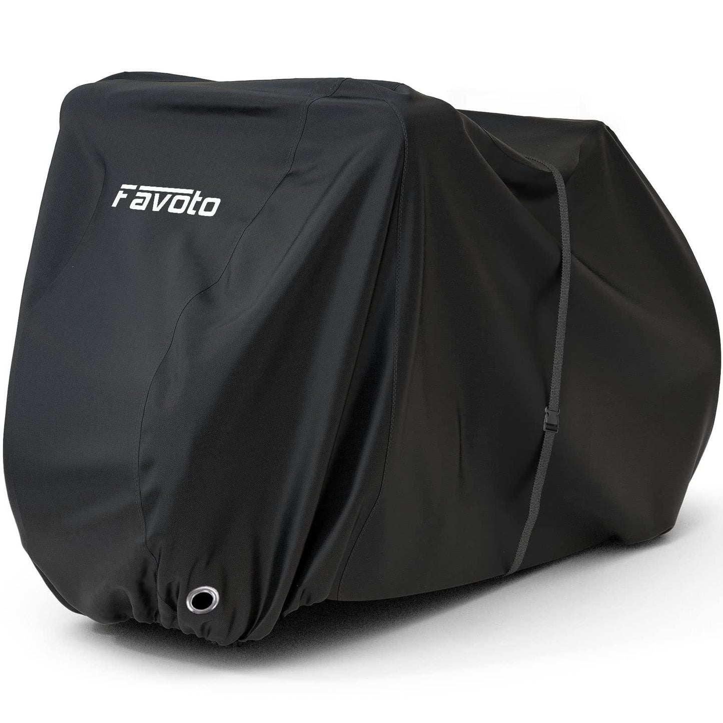 Favoto Fahrradabdeckung Wasserdicht Fahrrad Abdeckplane für 2-3 Fahrräder 210D Oxford-Gewebe Fahrradgarage Plane Fahrrad Schutzhülle Abdeckhaube mit Beutel 200 x 105x 110CM (Orange-Schwarz) Alcovic