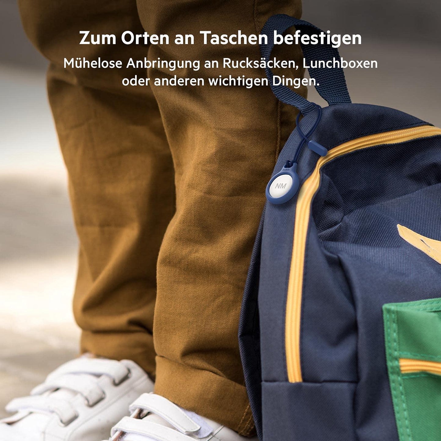 Belkin AirTag Hülle mit Schlaufe (Secure Holder Schutzhülle für Air Tag, Accessoire mit Kratzschutz) – Schwarz Alcovic