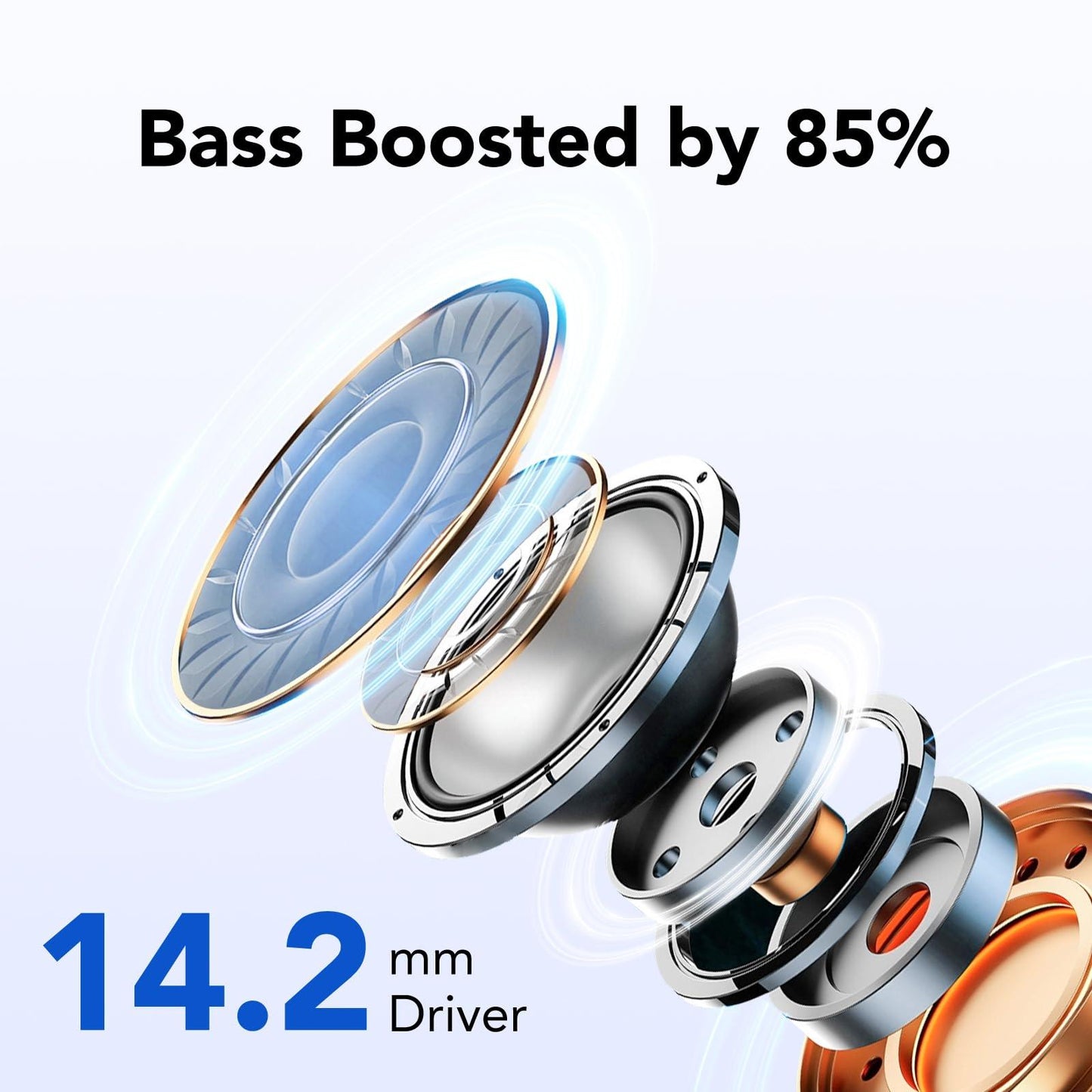 Bluetooth Kopfhörer, In Ear Kopfhörer Kabellos Bluetooth 5.3 mit 50H Tiefer Bass, 2024 Neue Kabellose Kopfhörer Noise Cancelling Earbuds mit 4 ENC Mic, IPX7 Wasserdicht Ohrhörer, USB-C Alcovic