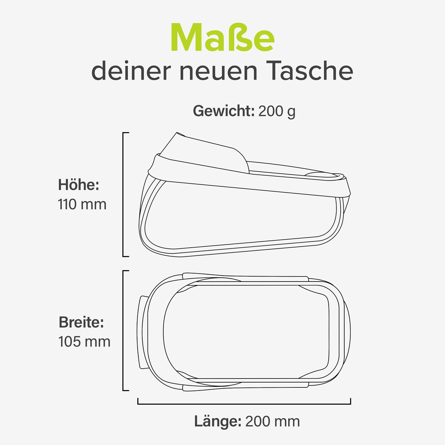 VELMIA Fahrrad Rahmentasche Wasserdicht - Fahrrad Handyhalterung ideal zur Navigation - Fahrradtasche Rahmen, Fahrrad Handytasche, Fahrradzubehör Alcovic