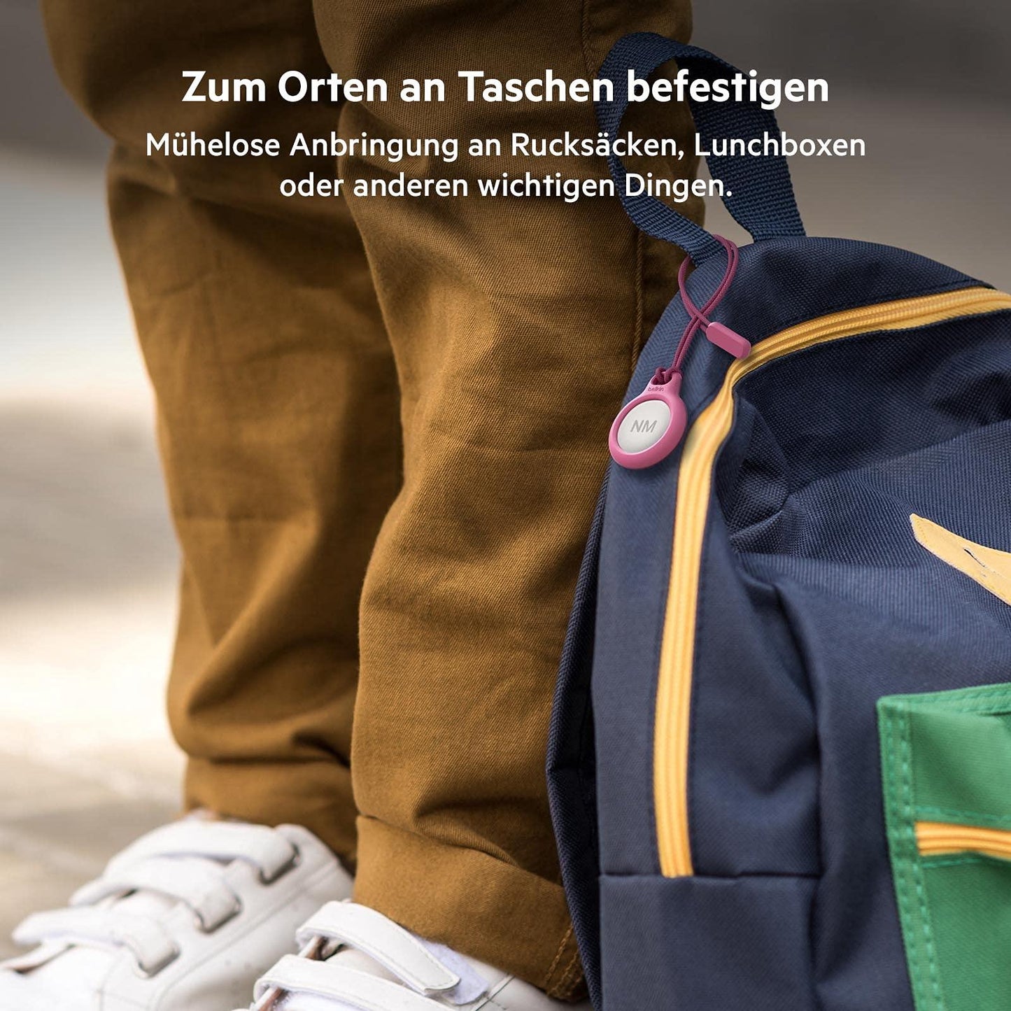 Belkin AirTag Hülle mit Schlaufe (Secure Holder Schutzhülle für Air Tag, Accessoire mit Kratzschutz) – Schwarz Alcovic
