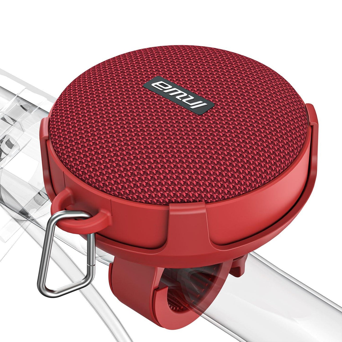 Inwa Bluetooth Fahrrad Lautsprecher Tragbarer, 5w8H IPX7 Ausgestattet Fahrradständer, Karabinerhaken, Eingebautes Mikrofon, TF-Kartenmodus, 480 Min Spielzeit(Geschwindigkeitsanzeige) Alcovic