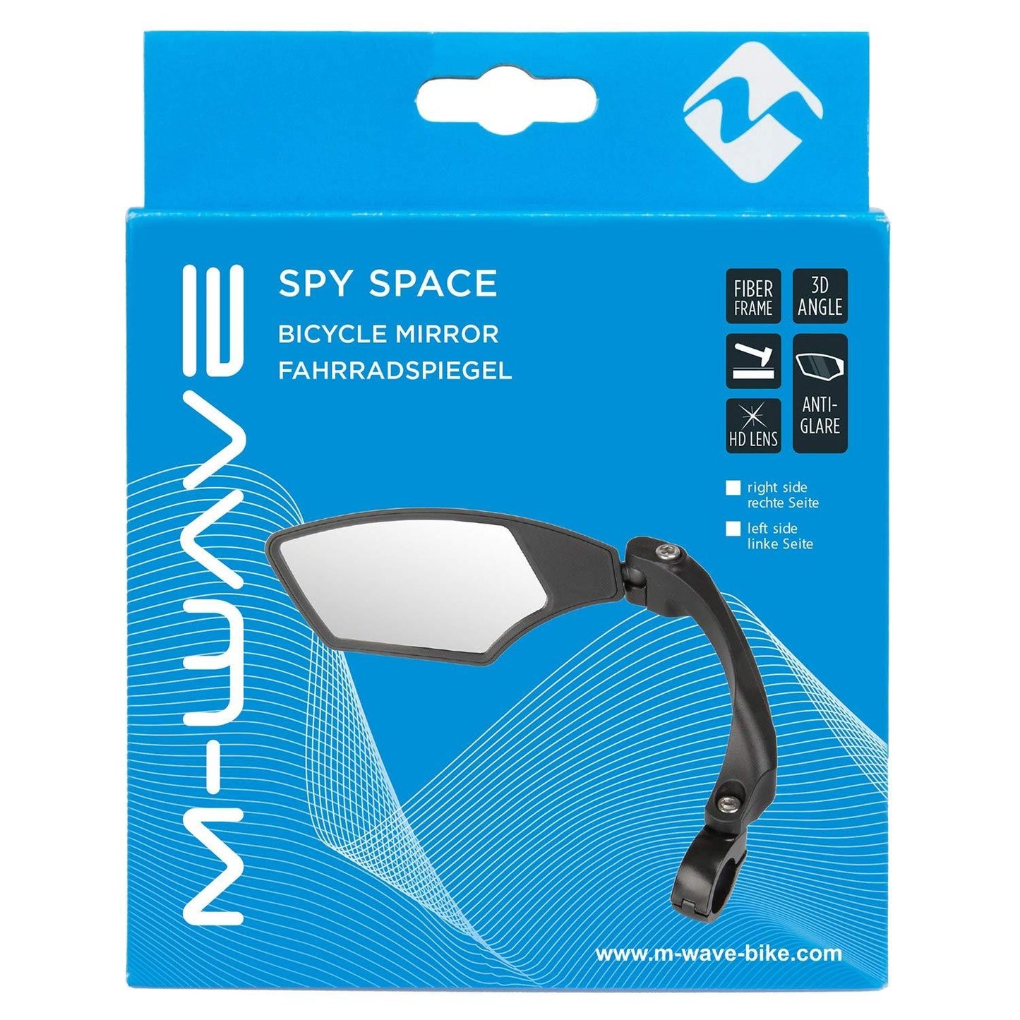 M-Wave SPY Space Fahrradspiegel, schwarz Alcovic