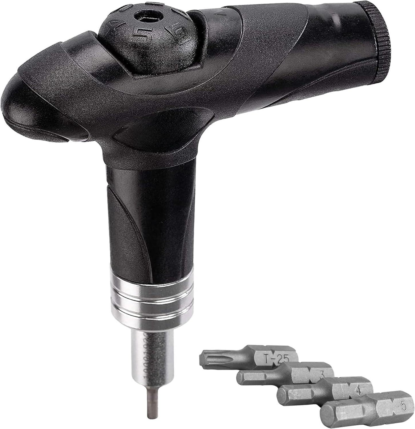 PRO BIKE TOOL Einstellbarer Drehmomentschlüssel Fahrrad 4, 5, 6 NM - Hochwertiges Fahrrad Multifunktionswerkzeug - Inklusive 3, 4, 5mm Allen & T25 Werkzeugbits - Fahrrad Drehmomentschlüssel Rennrad Alcovic