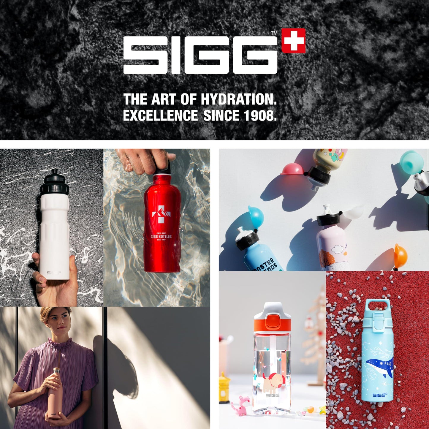 SIGG - Alu Sport Trinkflasche - WMB Sports - Mit 3-Stufen-Sportverschluss - Klimaneutral Zertifiziert - Auslaufsicher - Federleicht - BPA-frei - 0,75L Alcovic