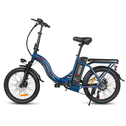 SAMEBIKE CY20-FT zusammenklappbares 20-Zoll-Elektrofahrrad mit 350W Motor und abnehmbarem 36V12 Ah Akku Alcovic