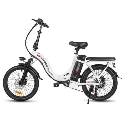 SAMEBIKE CY20-FT zusammenklappbares 20-Zoll-Elektrofahrrad mit 350W Motor und abnehmbarem 36V12 Ah Akku Alcovic