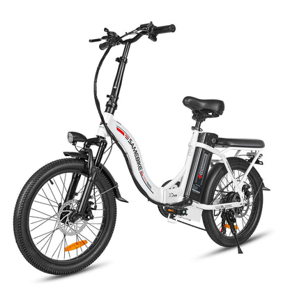 SAMEBIKE CY20-FT zusammenklappbares 20-Zoll-Elektrofahrrad mit 350W Motor und abnehmbarem 36V12 Ah Akku Alcovic