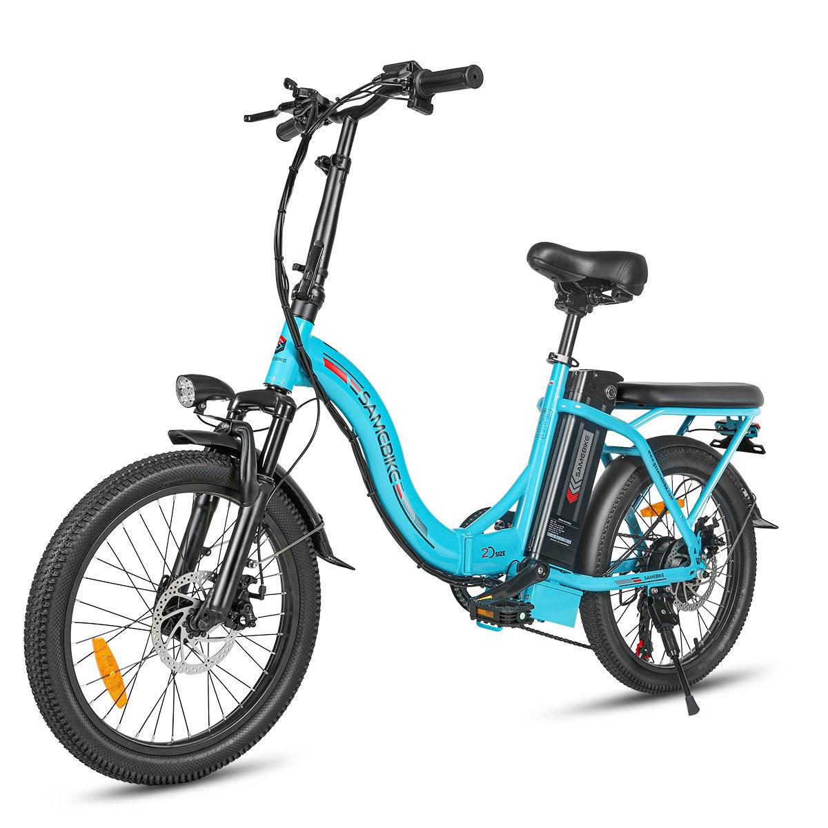 SAMEBIKE CY20-FT zusammenklappbares 20-Zoll-Elektrofahrrad mit 350W Motor und abnehmbarem 36V12 Ah Akku Alcovic