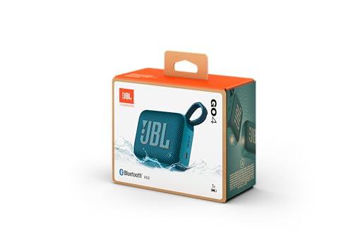 JBL Go 4 in Blau – Tragbare Bluetooth-Lautsprecher-Box mit JBL Pro Sound, tiefem Bass und Playtime-Boost-Funktion – Wasserfest und staubfest – 7 h Laufzeit Alcovic