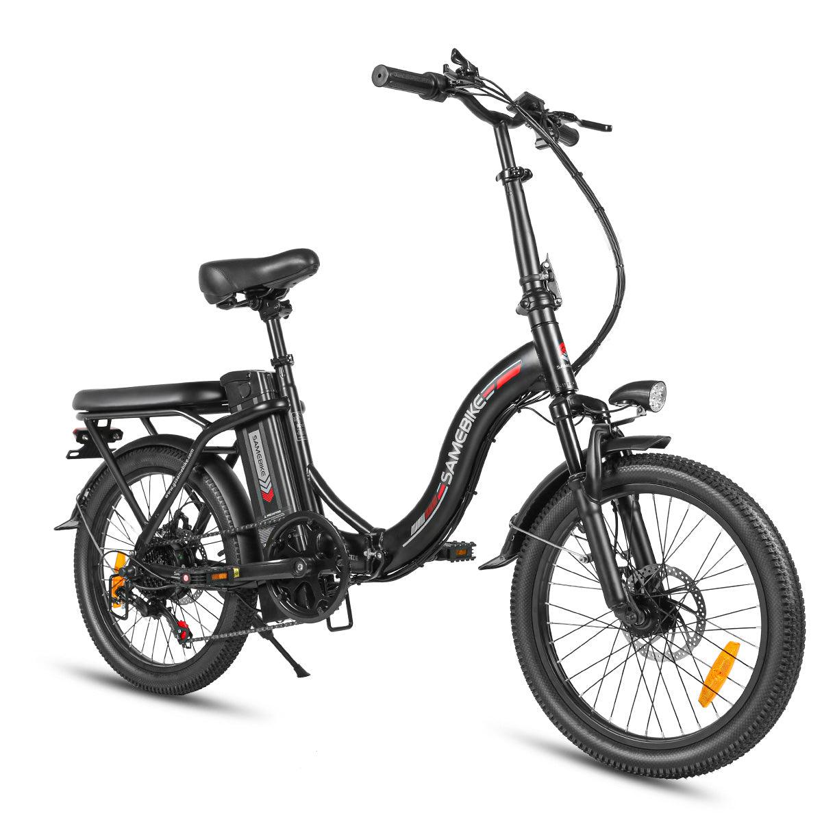 SAMEBIKE CY20-FT zusammenklappbares 20-Zoll-Elektrofahrrad mit 350W Motor und abnehmbarem 36V12 Ah Akku Alcovic