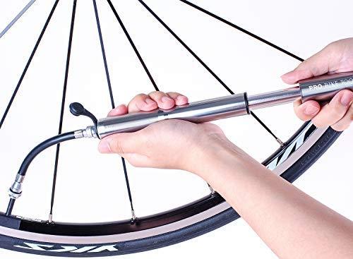 Pro Bike Tool Mini-Fahrradpumpe für Presta- und Schraderventile, Hochdruck-PSI, zuverlässig, kompakt und leicht, hervorragende Qualität und Leistung, Fahrrad-Reifenpumpe für Rennräder, Mountainbikes und BMX-Fahrräder Alcovic
