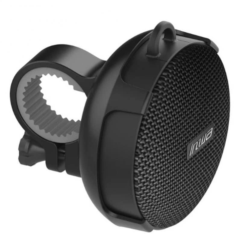 Inwa Bluetooth Fahrrad Lautsprecher Tragbarer, 5w8H IPX7 Ausgestattet Fahrradständer, Karabinerhaken, Eingebautes Mikrofon, TF-Kartenmodus, 480 Min Spielzeit(Geschwindigkeitsanzeige) Alcovic