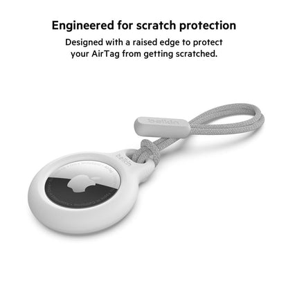 Belkin AirTag Hülle mit Schlaufe (Secure Holder Schutzhülle für Air Tag, Accessoire mit Kratzschutz) – Schwarz Alcovic