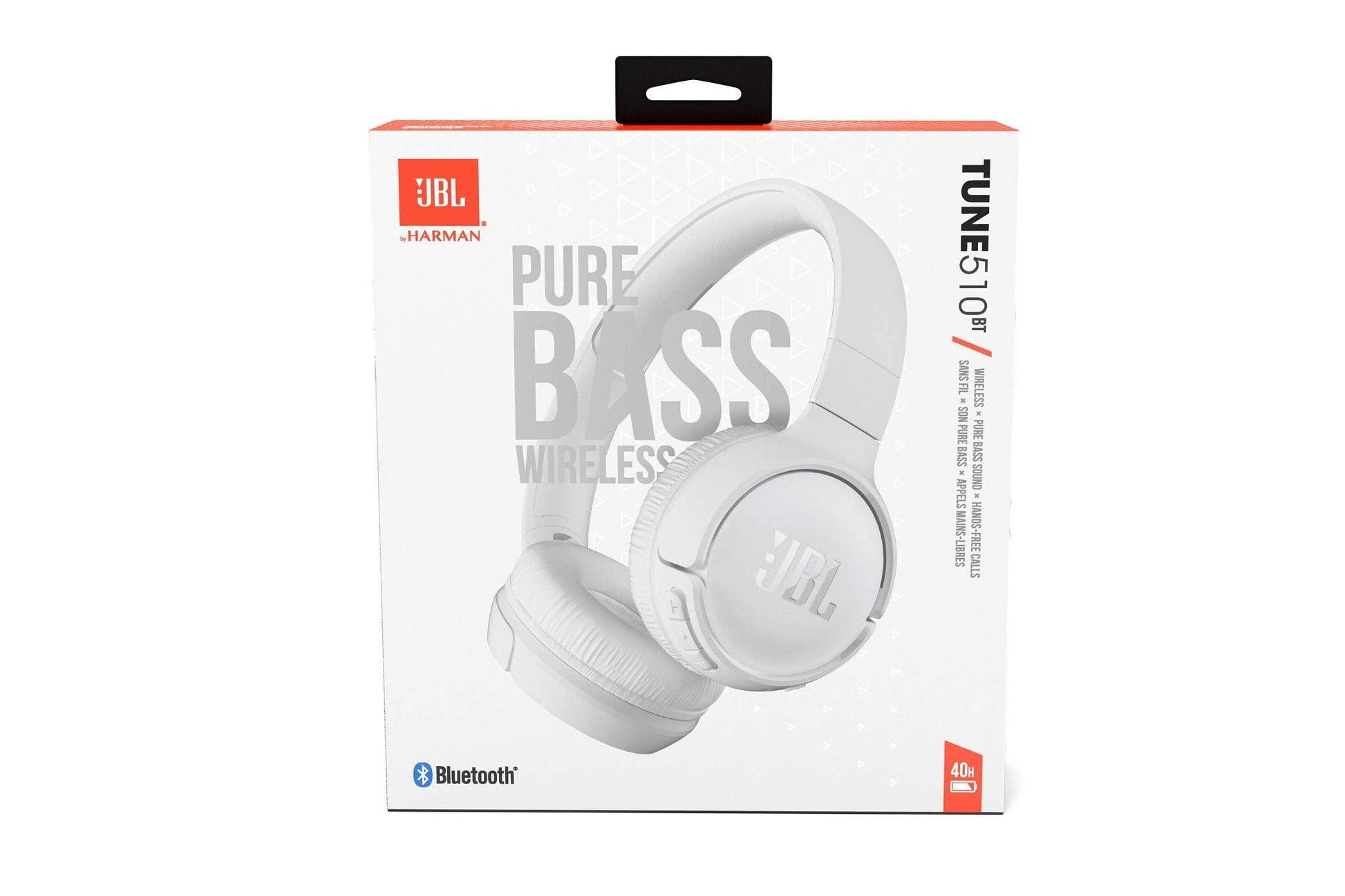 JBL Tune 510BT – Bluetooth On-Ear Kopfhörer in Schwarz – Faltbare Headphones mit Freisprechfunktion – Kompatibel mit Sprachassistenten – Lange Laufzeit von bis zu 40 Stunden Alcovic