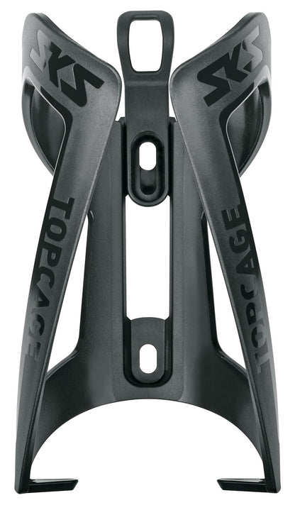 SKS GERMANY ANYWHERE TOPCAGE Flaschenhalter, Fahrradzubehör, Flaschenhalterung für Fahrräder, inklusive Gurte für Rohre mit Durchmesser bis 80 mm, sicherer Flaschenhalt, schwarz Alcovic
