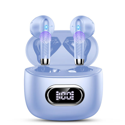 Bluetooth In-Ear Kopfhörer – Kabellos, Bluetooth 5.4, 48 h, 4 ENC Mics, Tiefer Bass, IPX7, USB-C, LED-Anzeige