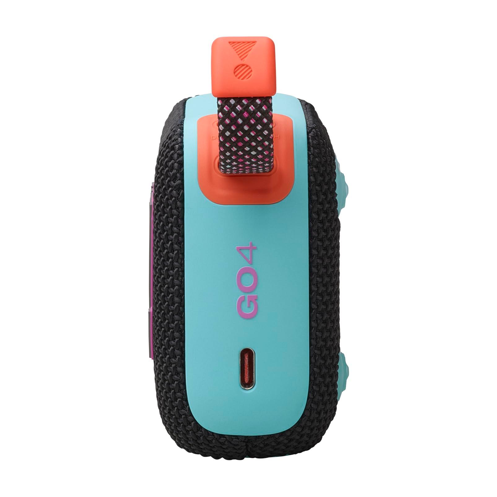 JBL Go 4 in Blau – Tragbare Bluetooth-Lautsprecher-Box mit JBL Pro Sound, tiefem Bass und Playtime-Boost-Funktion – Wasserfest und staubfest – 7 h Laufzeit Alcovic