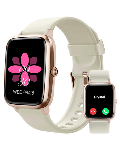 GRV Smartwatch für Damen Herren mit Telefonfunktion,Fitnessuhr mit Herzfrequenzmessung,SpO2,Schrittzähler,Schlafmonitor,Multi Trainingsmodi für iOS Android Handy Alcovic