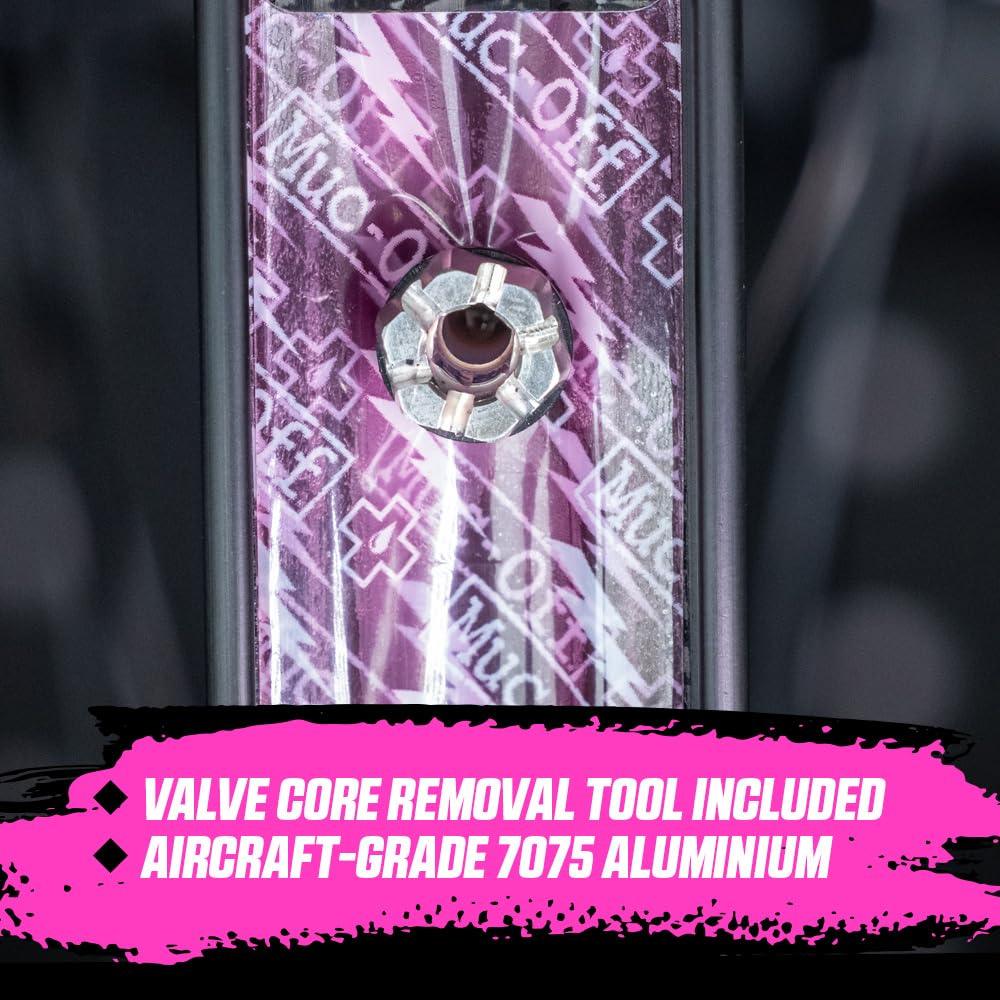 Muc-Off Graue Presta Tubeless Ventile, 44 mm - Hochwertige Anti-Leck Fahrradventile mit integriertem Werkzeug zum Entfernen des Ventilkerns Alcovic
