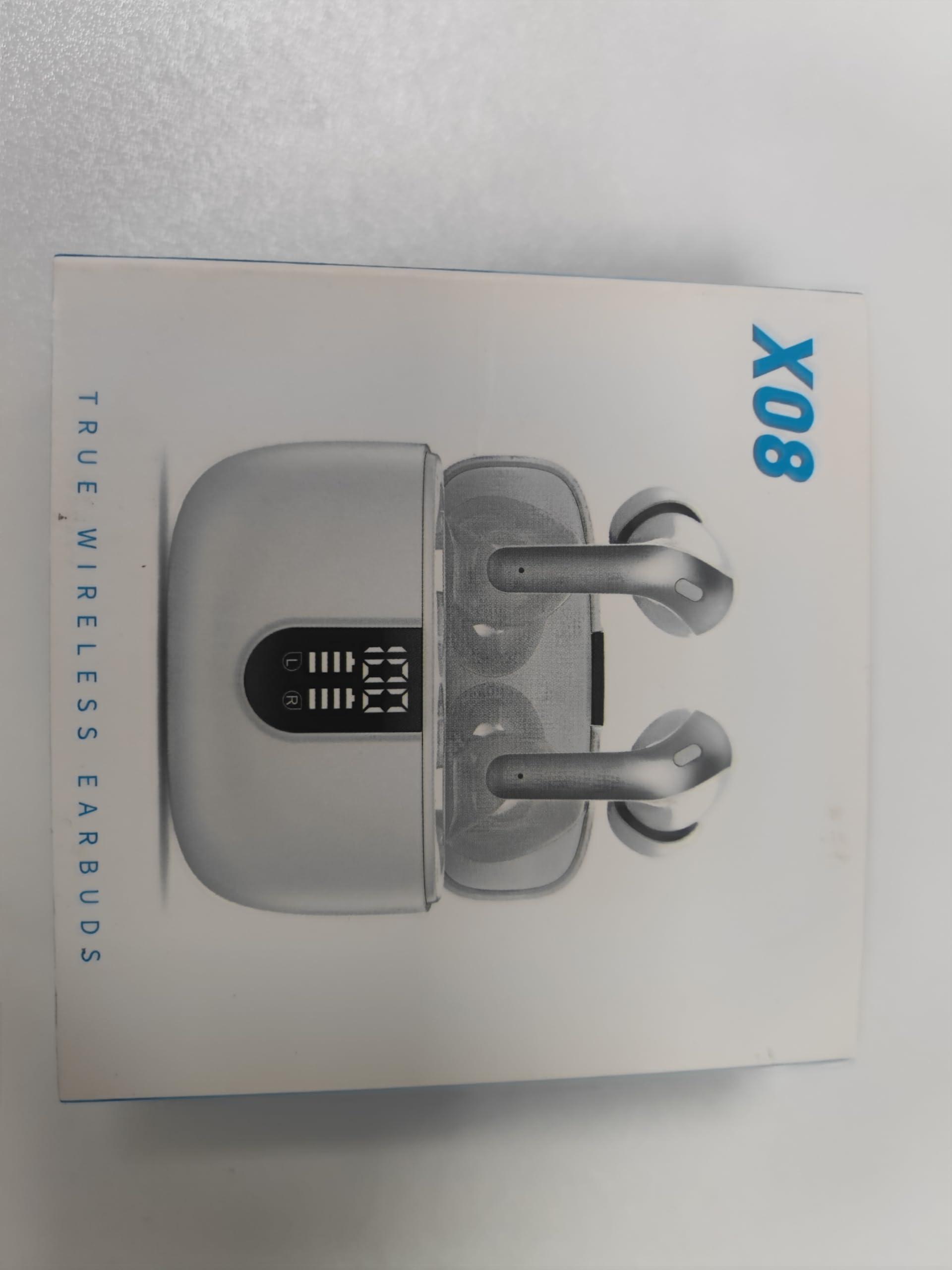 Bluetooth Kopfhörer, In Ear Kopfhörer Kabellos Bluetooth 5.3 mit 50H Tiefer Bass, 2024 Neue Kabellose Kopfhörer Noise Cancelling Earbuds mit 4 ENC Mic, IPX7 Wasserdicht Ohrhörer, USB-C Alcovic