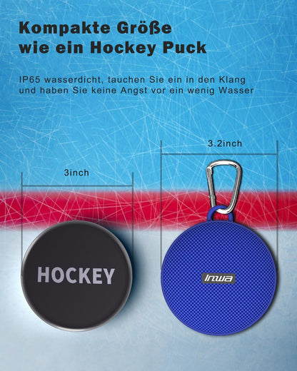 Inwa Bluetooth Fahrrad Lautsprecher Tragbarer, 5w8H IPX7 Ausgestattet Fahrradständer, Karabinerhaken, Eingebautes Mikrofon, TF-Kartenmodus, 480 Min Spielzeit(Geschwindigkeitsanzeige) Alcovic