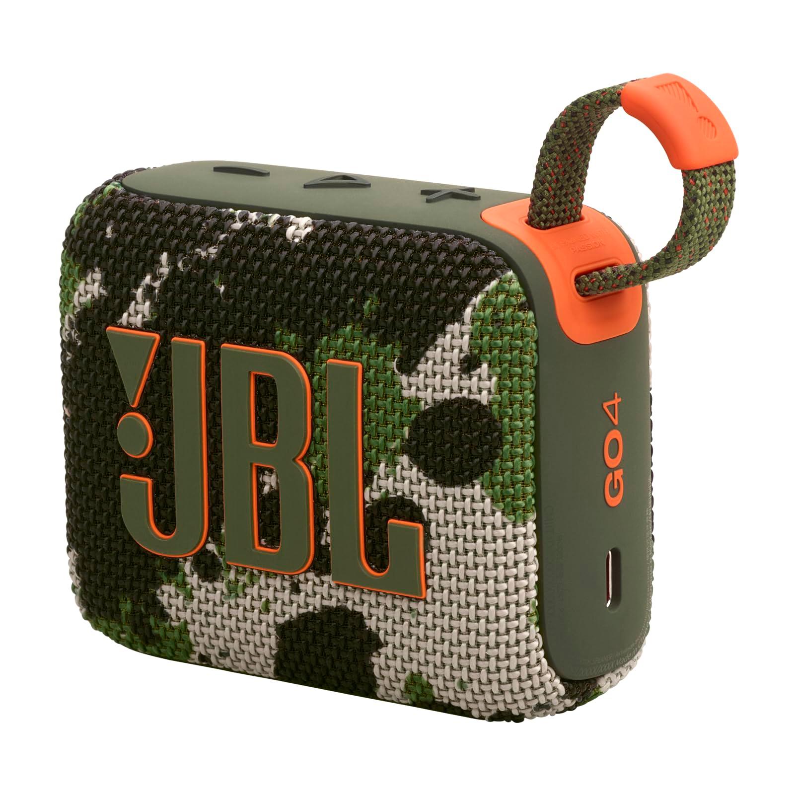 JBL Go 4 in Blau – Tragbare Bluetooth-Lautsprecher-Box mit JBL Pro Sound, tiefem Bass und Playtime-Boost-Funktion – Wasserfest und staubfest – 7 h Laufzeit Alcovic