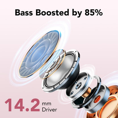 Bluetooth Kopfhörer, In Ear Kopfhörer Kabellos Bluetooth 5.3 mit 50H Tiefer Bass, 2024 Neue Kabellose Kopfhörer Noise Cancelling Earbuds mit 4 ENC Mic, IPX7 Wasserdicht Ohrhörer, USB-C Alcovic