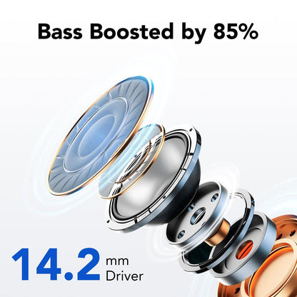 Bluetooth Kopfhörer, In Ear Kopfhörer Kabellos Bluetooth 5.3 mit 50H Tiefer Bass, 2024 Neue Kabellose Kopfhörer Noise Cancelling Earbuds mit 4 ENC Mic, IPX7 Wasserdicht Ohrhörer, USB-C Alcovic