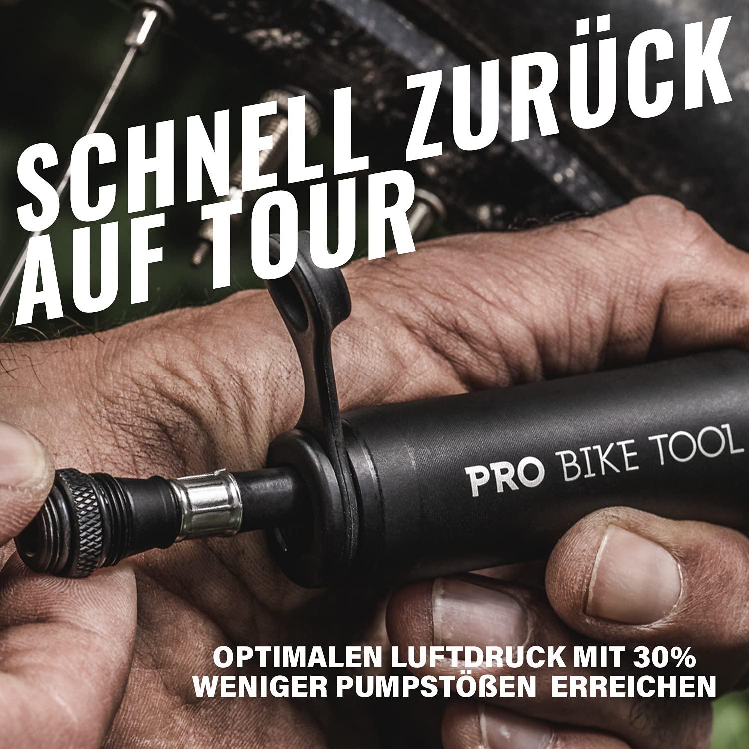 Pro Bike Tool Mini-Fahrradpumpe für Presta- und Schraderventile, Hochdruck-PSI, zuverlässig, kompakt und leicht, hervorragende Qualität und Leistung, Fahrrad-Reifenpumpe für Rennräder, Mountainbikes und BMX-Fahrräder Alcovic