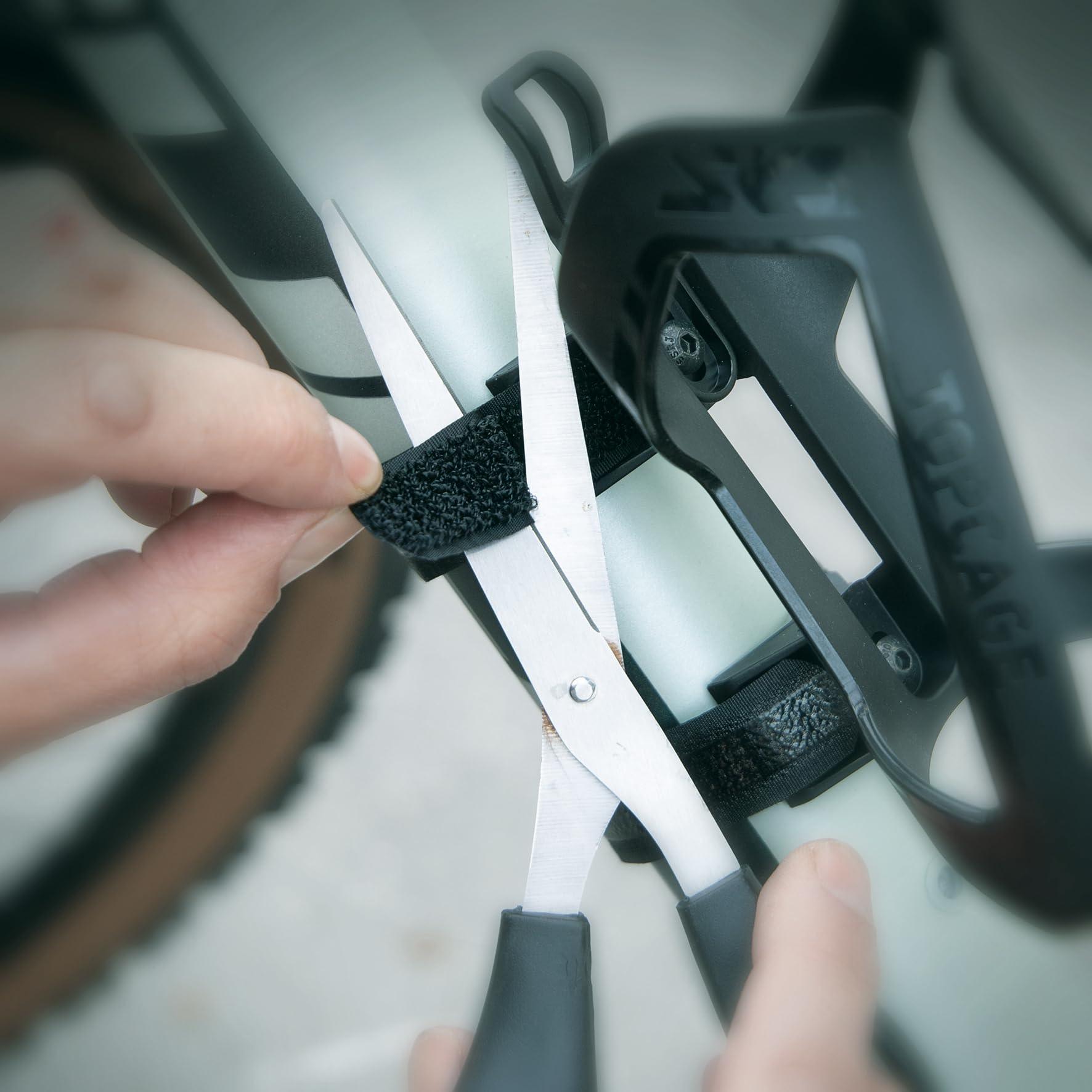 SKS GERMANY ANYWHERE TOPCAGE Flaschenhalter, Fahrradzubehör, Flaschenhalterung für Fahrräder, inklusive Gurte für Rohre mit Durchmesser bis 80 mm, sicherer Flaschenhalt, schwarz Alcovic