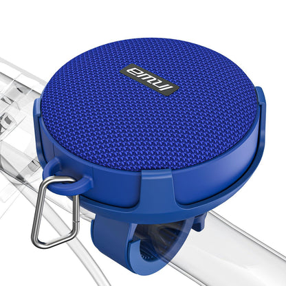 Inwa Bluetooth Fahrrad Lautsprecher Tragbarer, 5w8H IPX7 Ausgestattet Fahrradständer, Karabinerhaken, Eingebautes Mikrofon, TF-Kartenmodus, 480 Min Spielzeit(Geschwindigkeitsanzeige) Alcovic