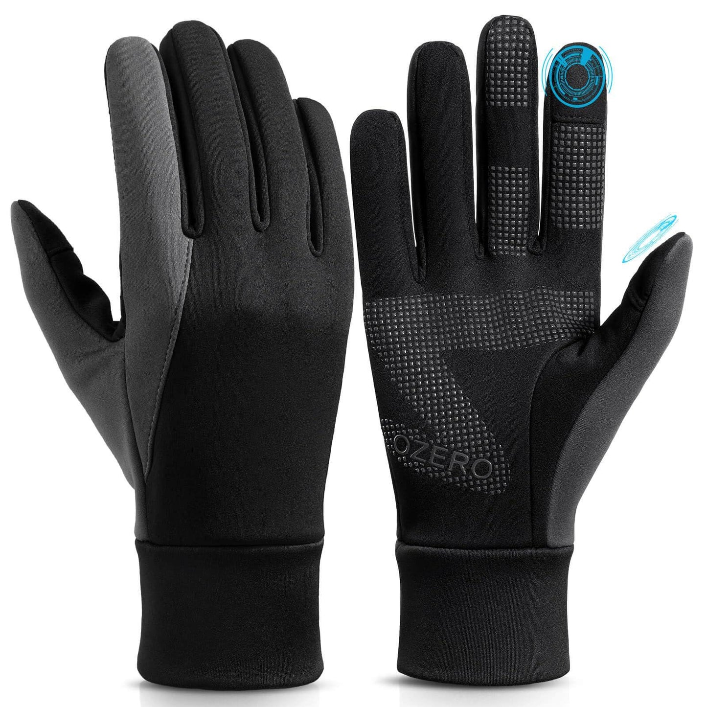 OZERO Herren Wasserdicht Thermohandschuhe, Touchscreen Winterhandschuhe Fahrhandschuhe Fahrradhandschuhe Laufhandschuhe Alcovic