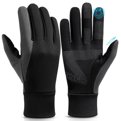 OZERO Herren Wasserdicht Thermohandschuhe, Touchscreen Winterhandschuhe Fahrhandschuhe Fahrradhandschuhe Laufhandschuhe Alcovic