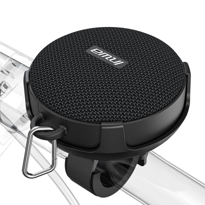 Inwa Bluetooth Fahrrad Lautsprecher Tragbarer, 5w8H IPX7 Ausgestattet Fahrradständer, Karabinerhaken, Eingebautes Mikrofon, TF-Kartenmodus, 480 Min Spielzeit(Geschwindigkeitsanzeige) Alcovic