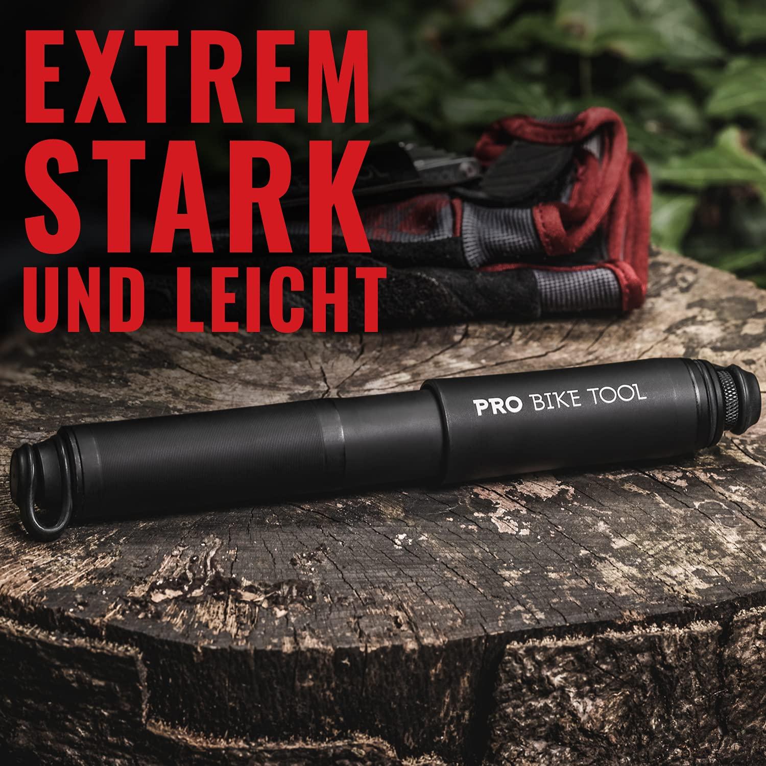 Pro Bike Tool Mini-Fahrradpumpe für Presta- und Schraderventile, Hochdruck-PSI, zuverlässig, kompakt und leicht, hervorragende Qualität und Leistung, Fahrrad-Reifenpumpe für Rennräder, Mountainbikes und BMX-Fahrräder Alcovic