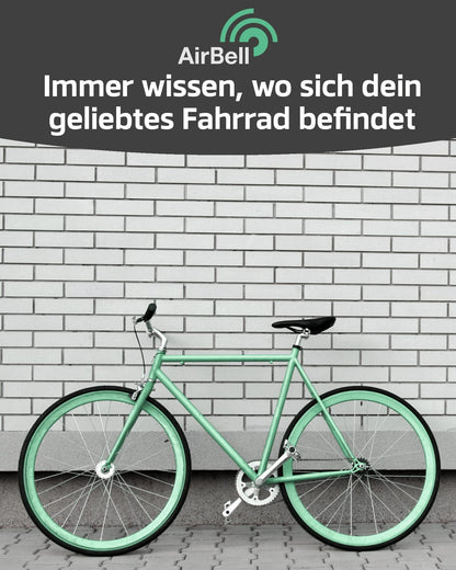 AirBell Fahrradklingel Für Apple AirTag | Halterung In Klingel Versteckt | Fahrrad Diebstahlsicherung | Inklusive Werkzeug Alcovic