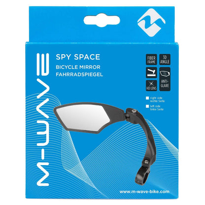 M-Wave SPY Space Fahrradspiegel, schwarz Alcovic